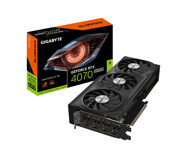 כרטיס מסך Gigabyte GeForce RTX 4070 SUPER Windforce 3 OC 12GB